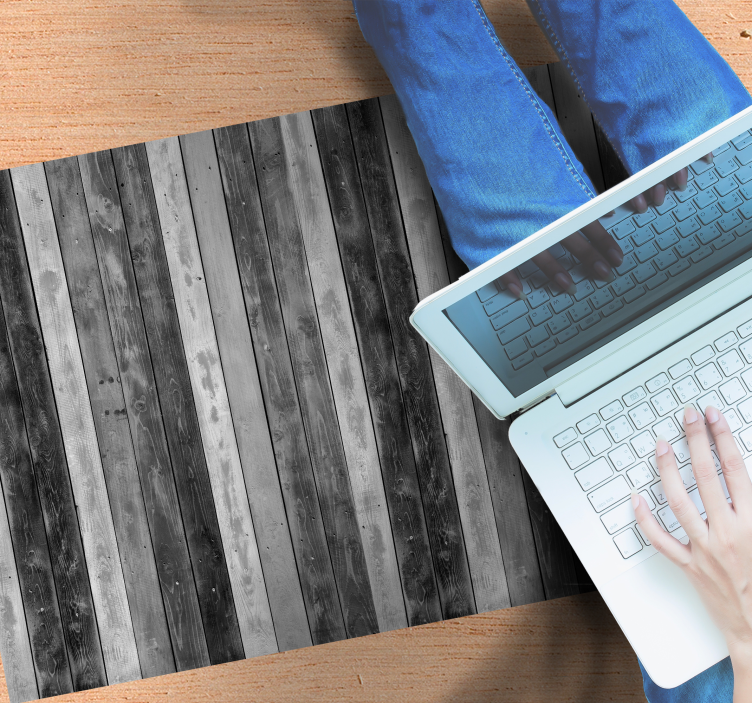 Vinil podovi efekt drva topli sivi izgled - TenStickers