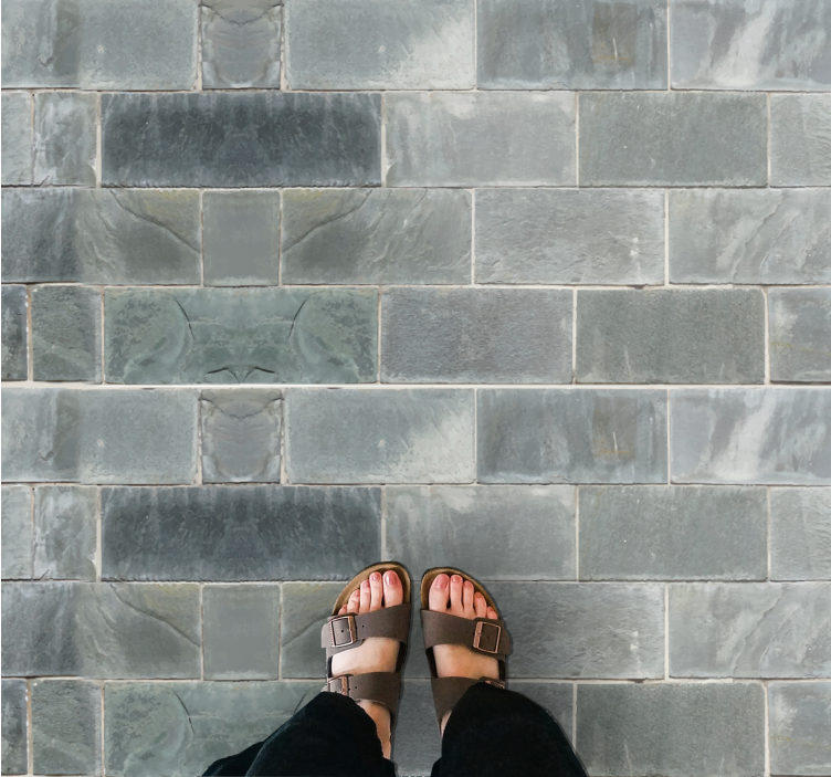 Vinil podovi efekt kamena s elegantnim završetkom slate - TenStickers