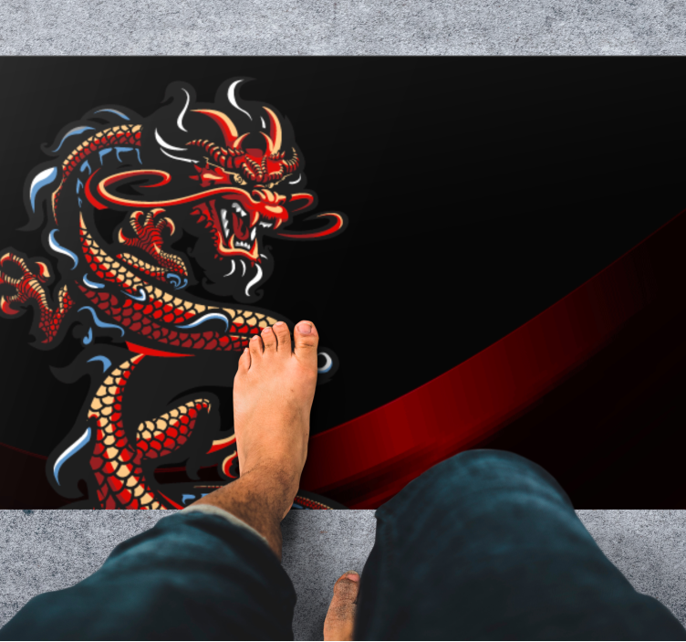 Vinil podovi tinejdžeri ilustracija zmaja - TenStickers