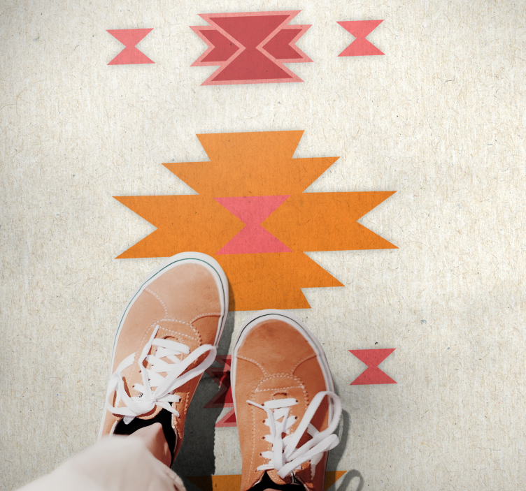 Vinil podovi etnički jednostavni plemenski motiv - TenStickers