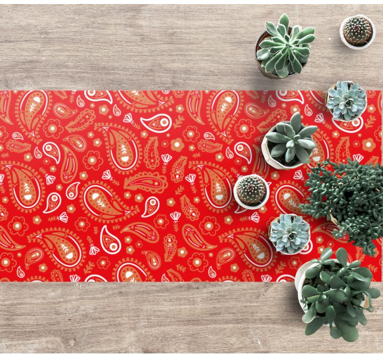 Vinil podovi mozaik živopisni paisley print - TenStickers