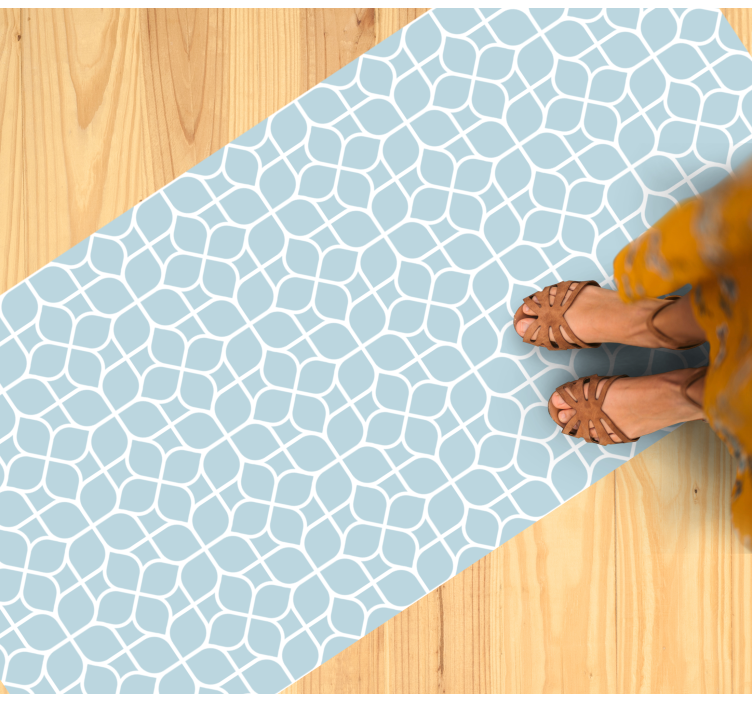 Vinil podovi geometrijski bijeli i sivi elementi - TenStickers