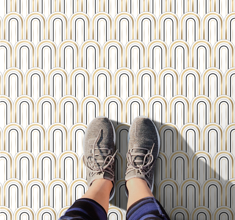 Vinil podovi geometrijski dizajn uzorka luka - TenStickers