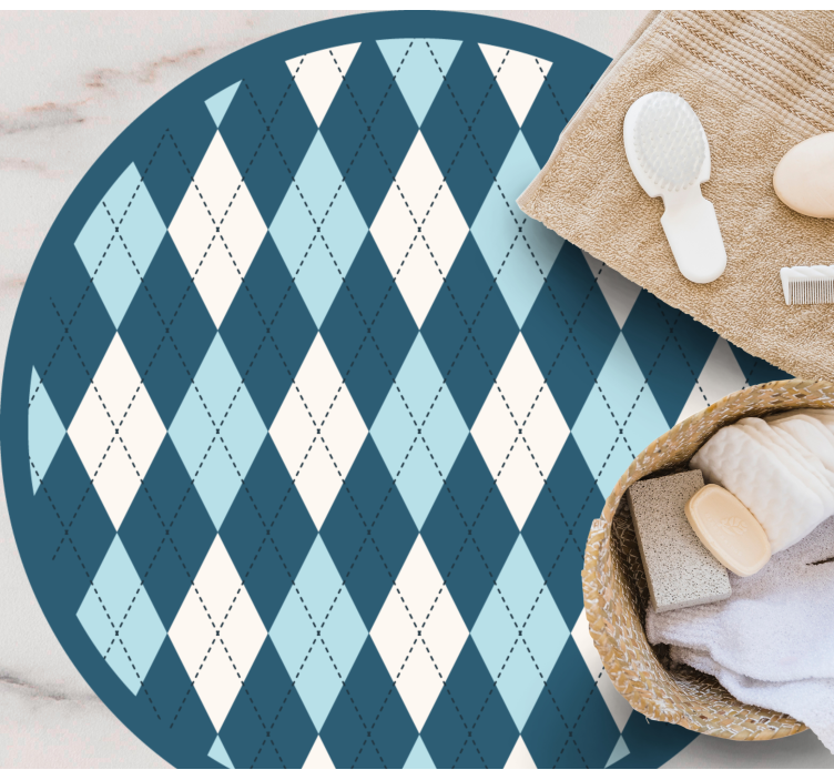 Vinil podovi geometrijski elegancija dijamantnog uzorka - TenStickers