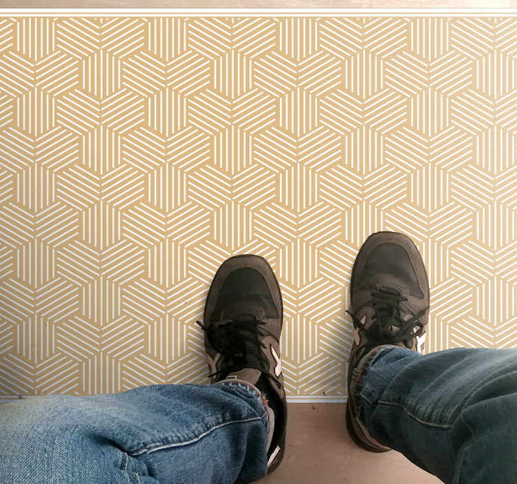 Vinil podovi geometrijski elegancija riblje kosti - TenStickers