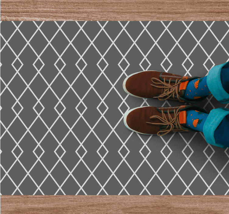 Vinil podovi geometrijski elegantan aranžman dijamanata - TenStickers