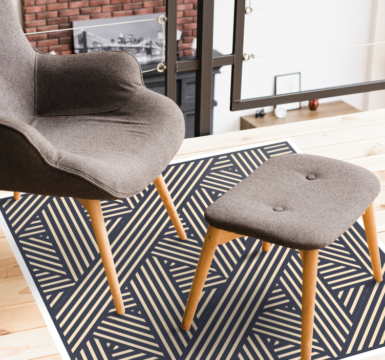 Vinil podovi geometrijski geometrijske dijagonale - TenStickers