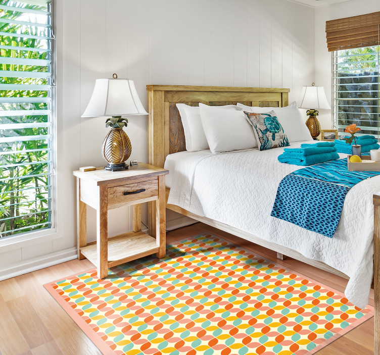 Vinil podovi geometrijski geometrijski šesterokuti - TenStickers