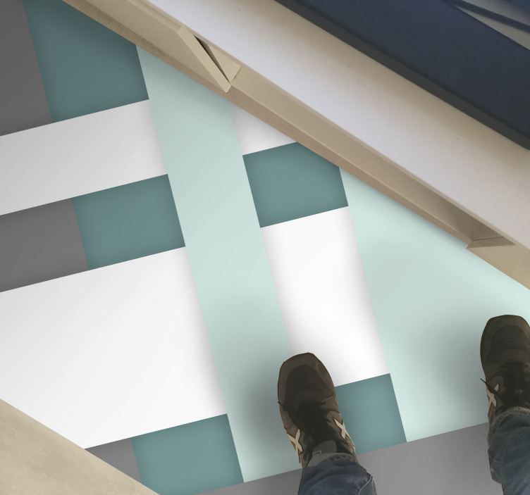 Vinil podovi geometrijski geometrijski uzorak tkanja - TenStickers