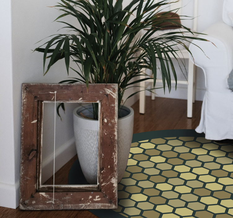 Vinil podovi geometrijski geometrijsko saće - TenStickers