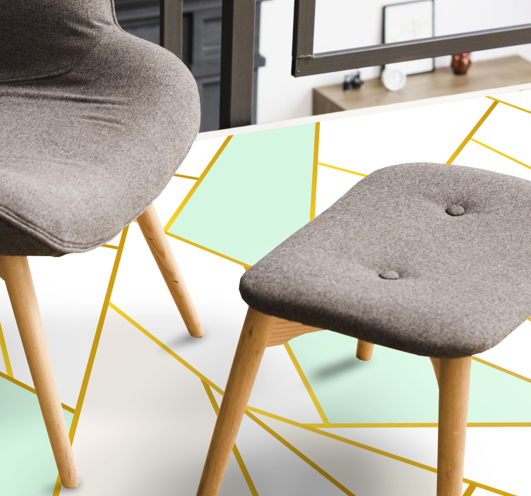 Vinil podovi geometrijski kutni pastelni mozaik - TenStickers