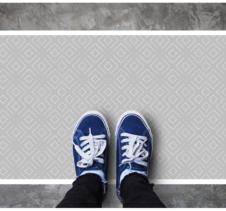 Vinil podovi spavaća soba sivi elegantni dijamanti - TenStickers