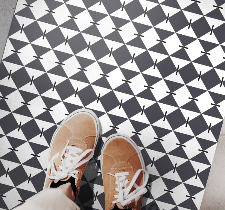 Vinil podovi geometrijski moderni dijamantni uzorak - TenStickers