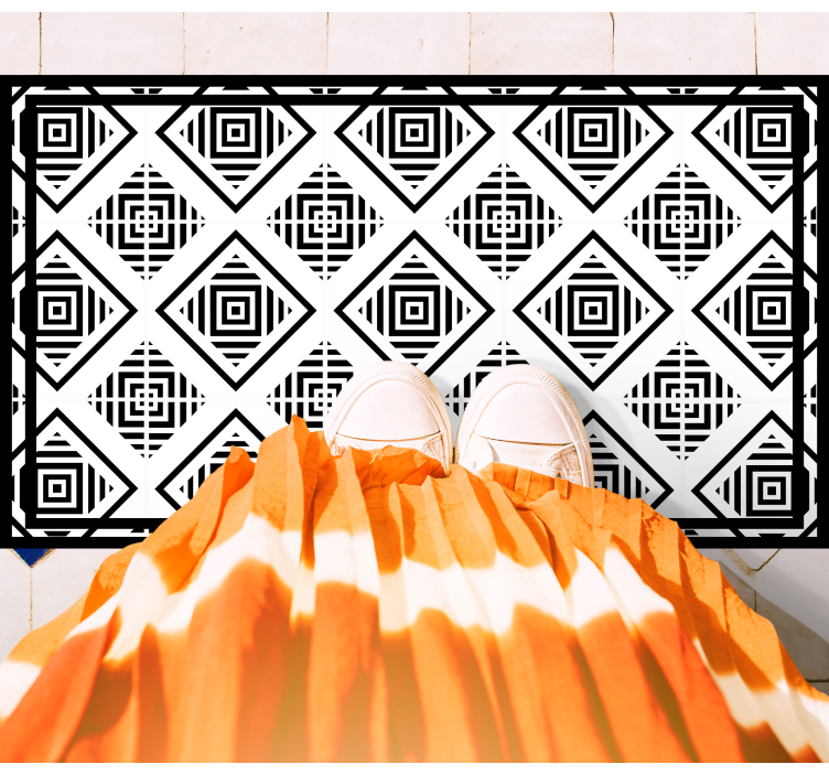 Vinil podovi geometrijski monokromatski motivi - TenStickers