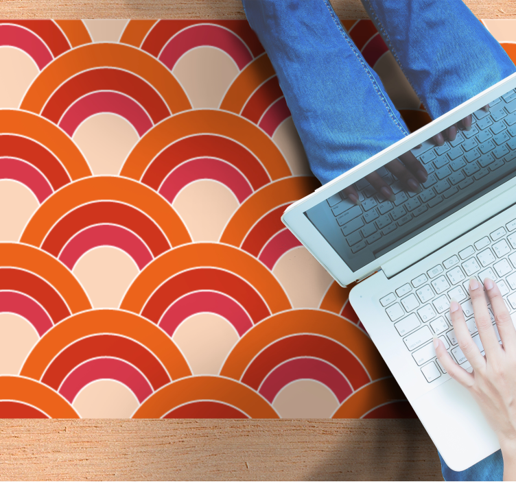 Vinil podovi geometrijski šareni lučni uzorci - TenStickers