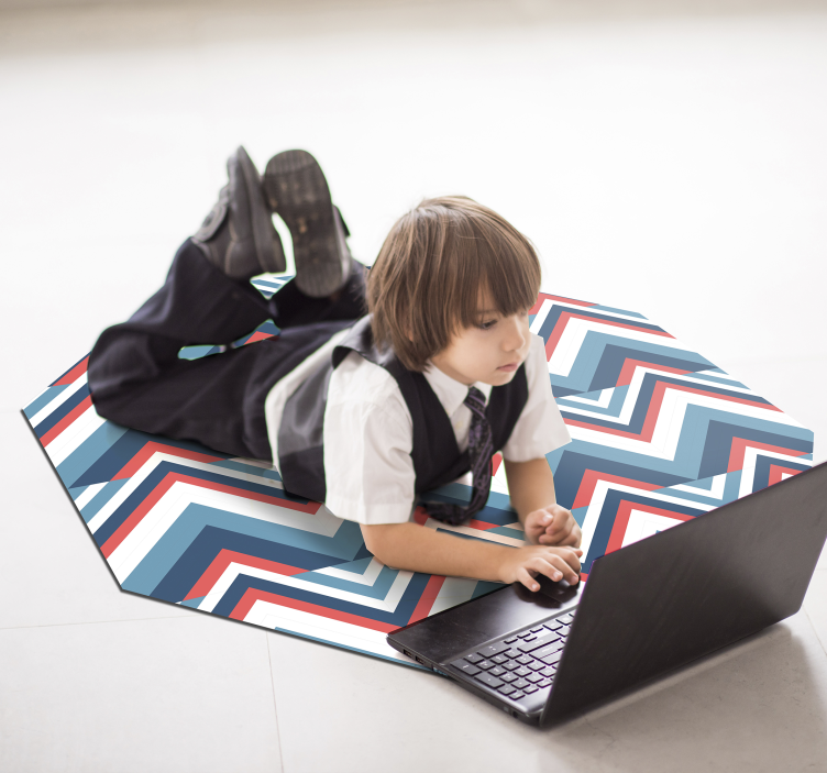 Vinil podovi geometrijski ševron u boji - TenStickers