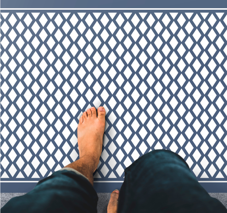 Vinil podovi geometrijski šik dijamantni motiv - TenStickers