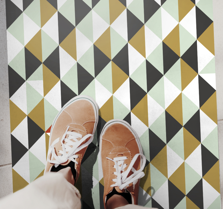 Vinil podovi geometrijski trokutasti mozaik aranžman - TenStickers