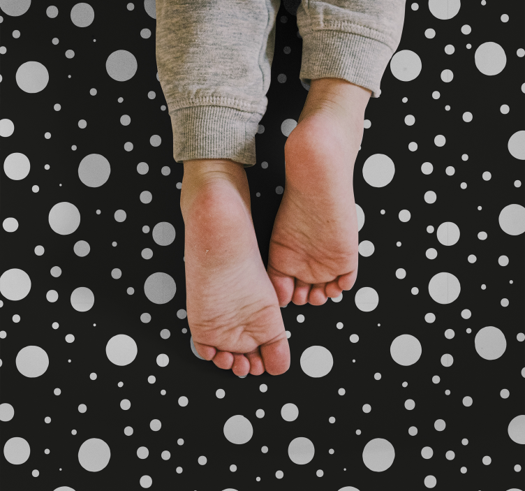 Vinil podovi rasadnici sive i crne točkice - TenStickers