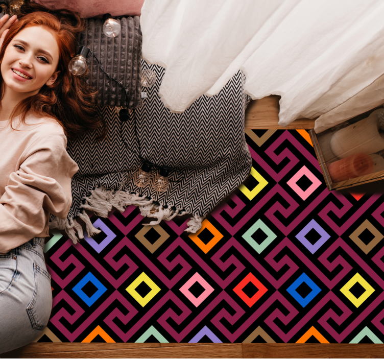 Vinil podovi geometrijski živahan stil - TenStickers