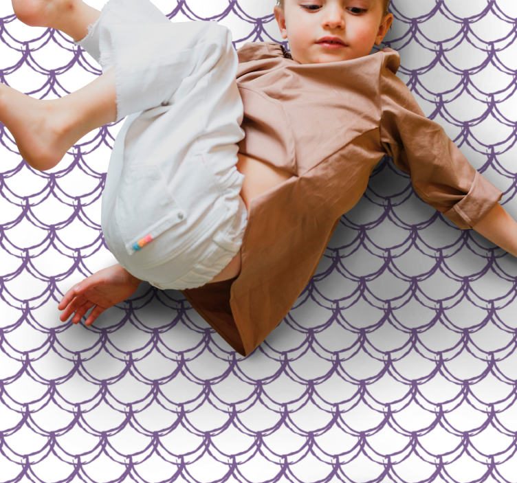 Vinil podovi igre ljubičasti uzorak kapica - TenStickers