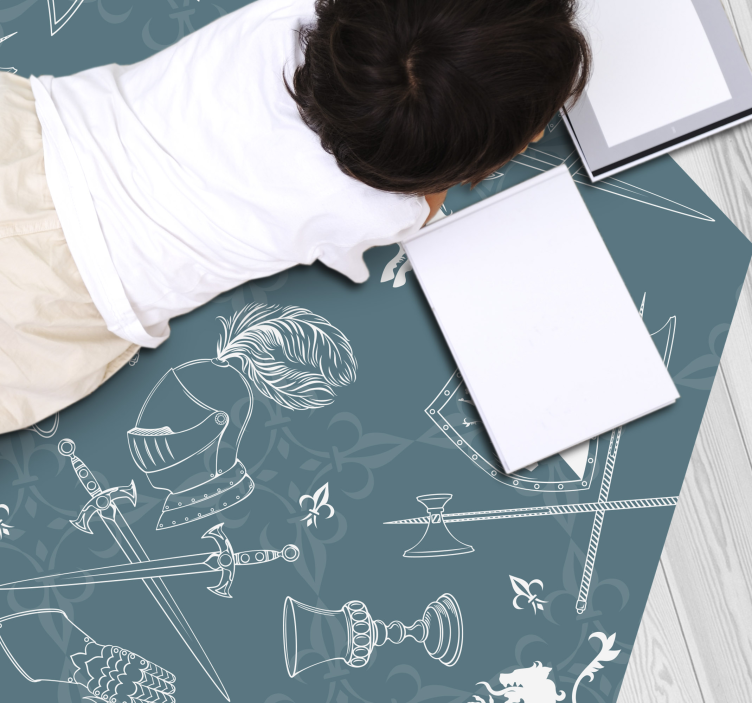 Vinil podovi igre srednjovjekovno viteštvo - TenStickers