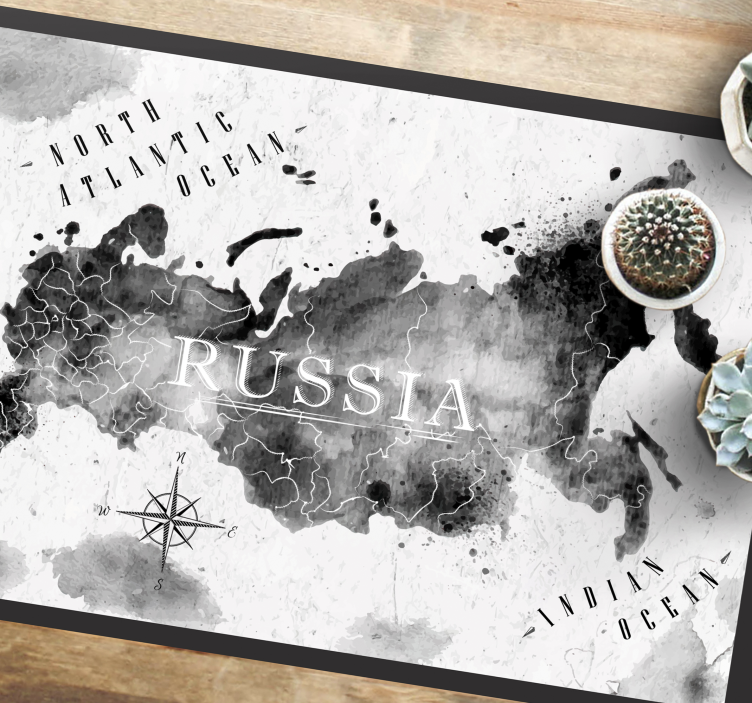 Vinil podovi karta svijeta jednobojna karta svijeta - TenStickers