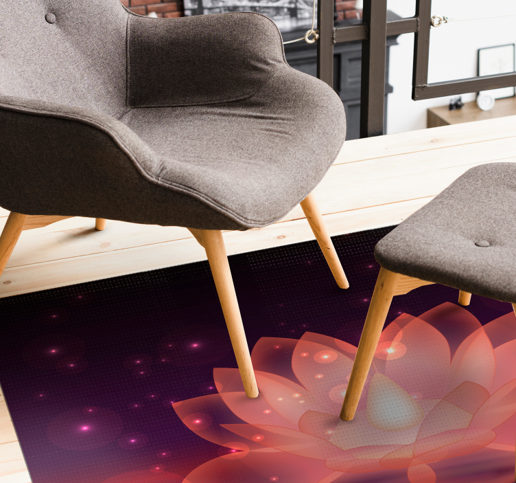 Vinil podovi mandala dizajn kozmičkog lotosa - TenStickers