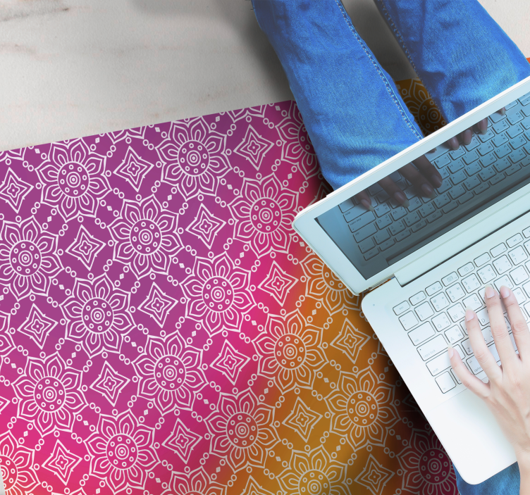 Vinil podovi mandala elegantni gradijent - TenStickers