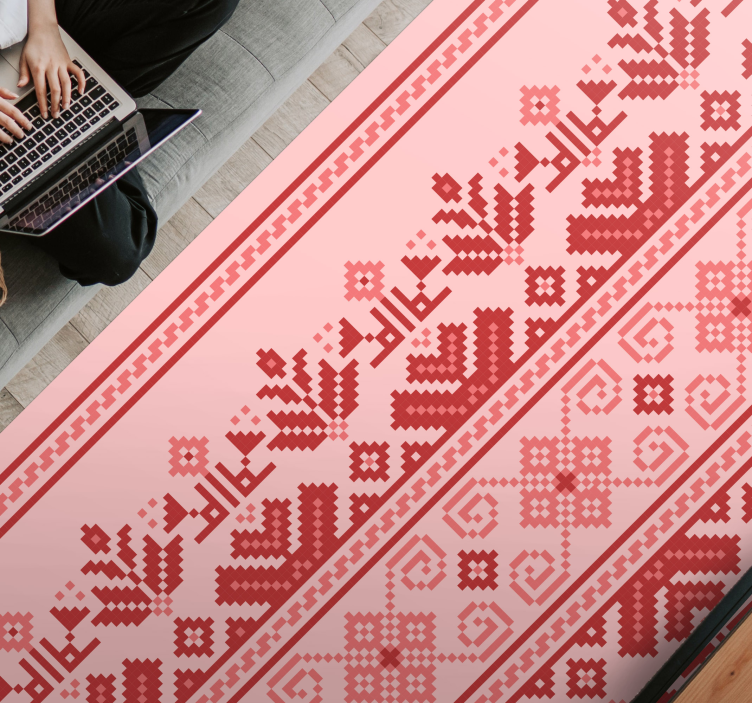 Vinil podovi mandala etnički ornamentalni uzorak - TenStickers