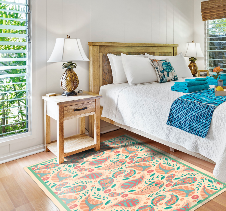 Vinil podovi mandala fuzija paisley uzorka - TenStickers