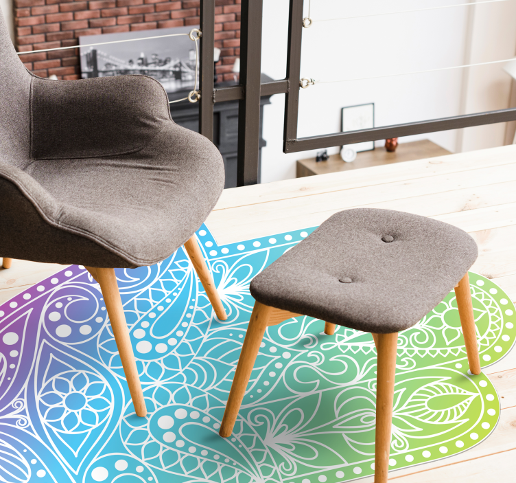 Vinil podovi mandala gradijentna ruka fatime - TenStickers