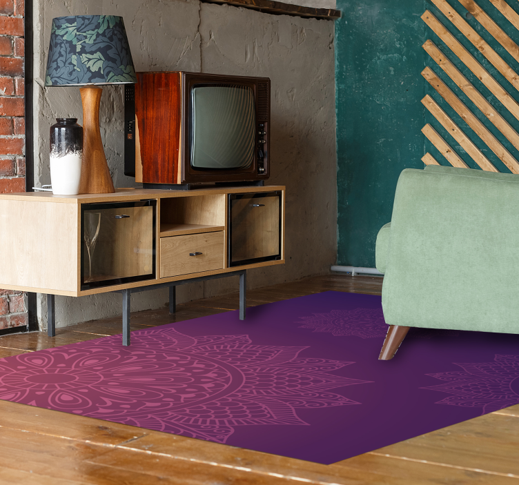 Vinil podovi mandala tepih s uzorkom mandale - TenStickers