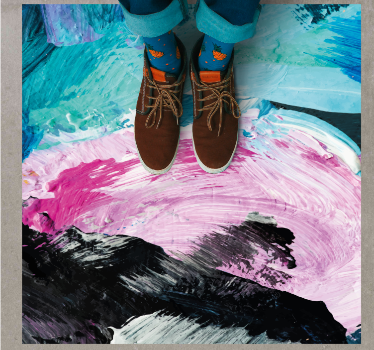 Vinil podovi druge teksture apstraktna eksplozija boja - TenStickers