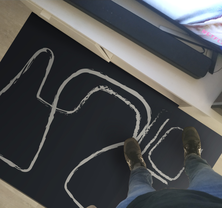 Vinil podovi minimalistički apstraktni linijski uzorci - TenStickers