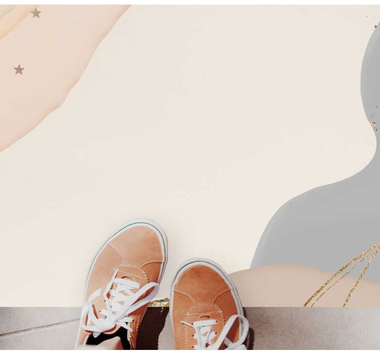 Vinil podovi minimalistički apstraktni meki valovi - TenStickers