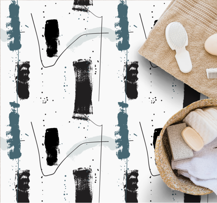 Vinil podovi minimalistički linearni apstraktni oblici - TenStickers