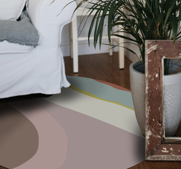 Vinil podovi kružni nježne struje nijansi - TenStickers