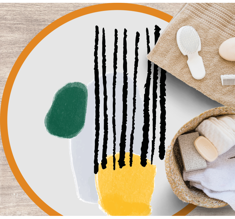 Vinil podovi minimalistički segmenti geometrijskih nijansi - TenStickers