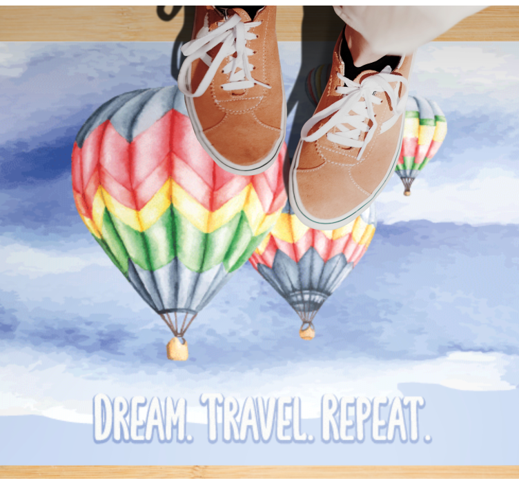 Vinil podovi minimalistički želja da se putovanje ponovi - TenStickers