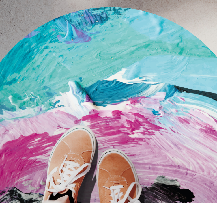 Vinil podovi druge teksture živahni apstraktni vrtlog - TenStickers