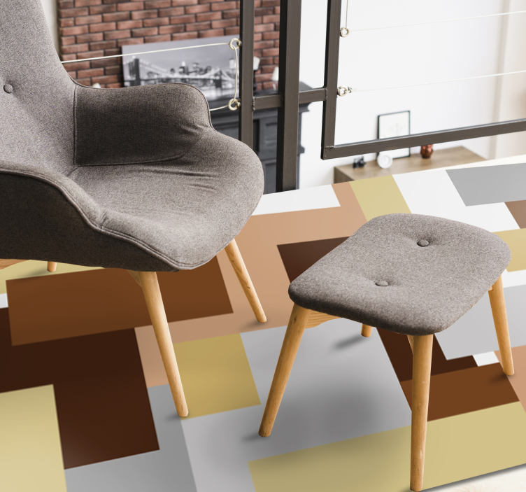 Vinil podovi moderan apstraktni geometrijski motivi - TenStickers