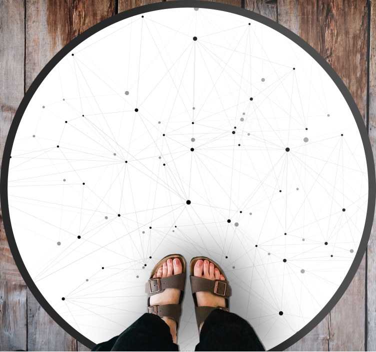 Vinil podovi moderan apstraktni mrežni uzorak - TenStickers