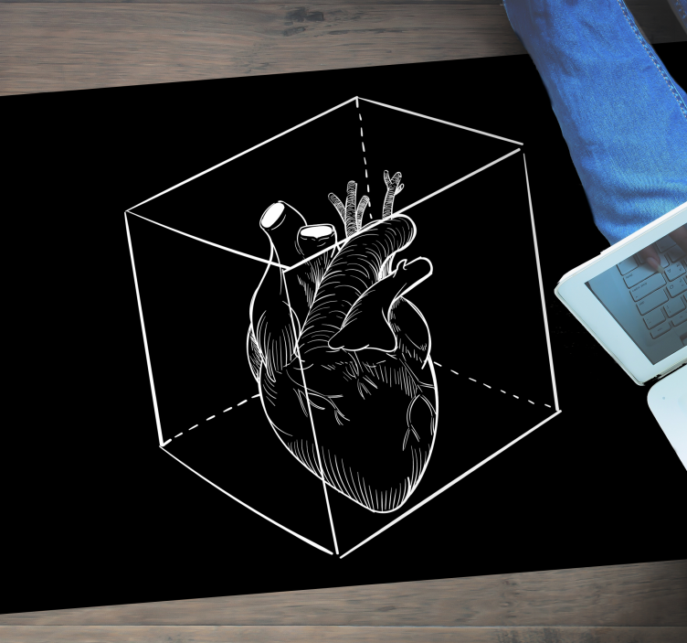 Vinil podovi moderan ilustracija srca - TenStickers