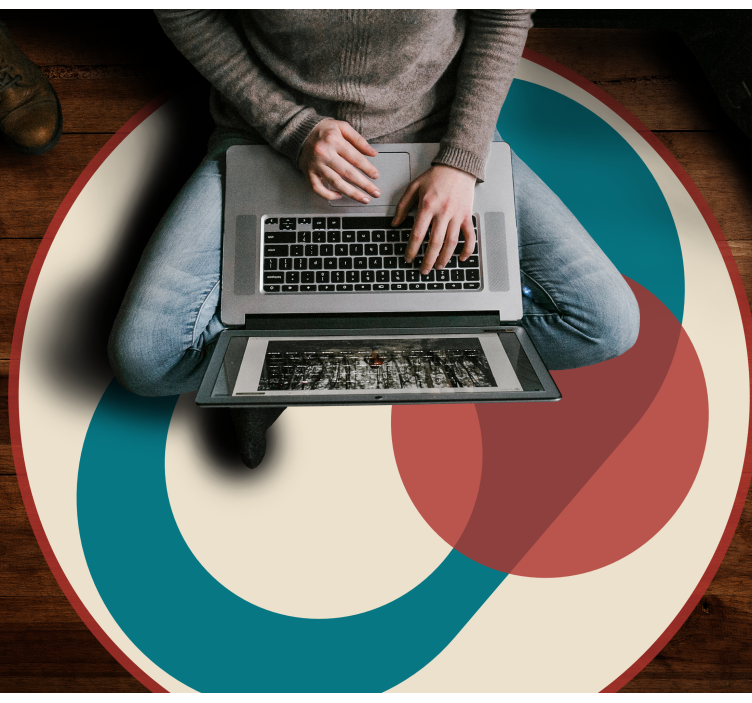 Vinil podovi moderan krugovi u harmoniji - TenStickers