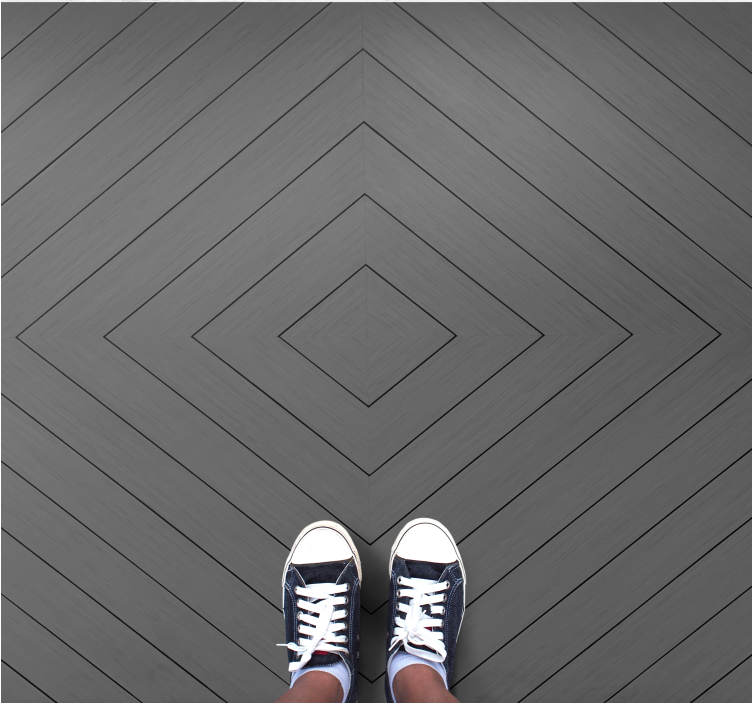 Vinil podovi moderan pod s dijamantnim uzorkom - TenStickers