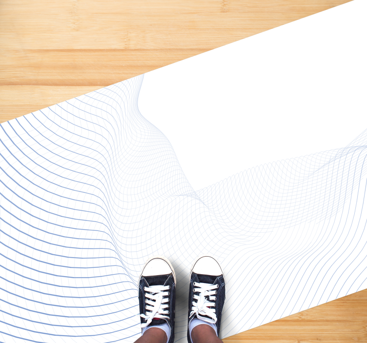 Vinil podovi moderan uzorak fluidnog vala - TenStickers