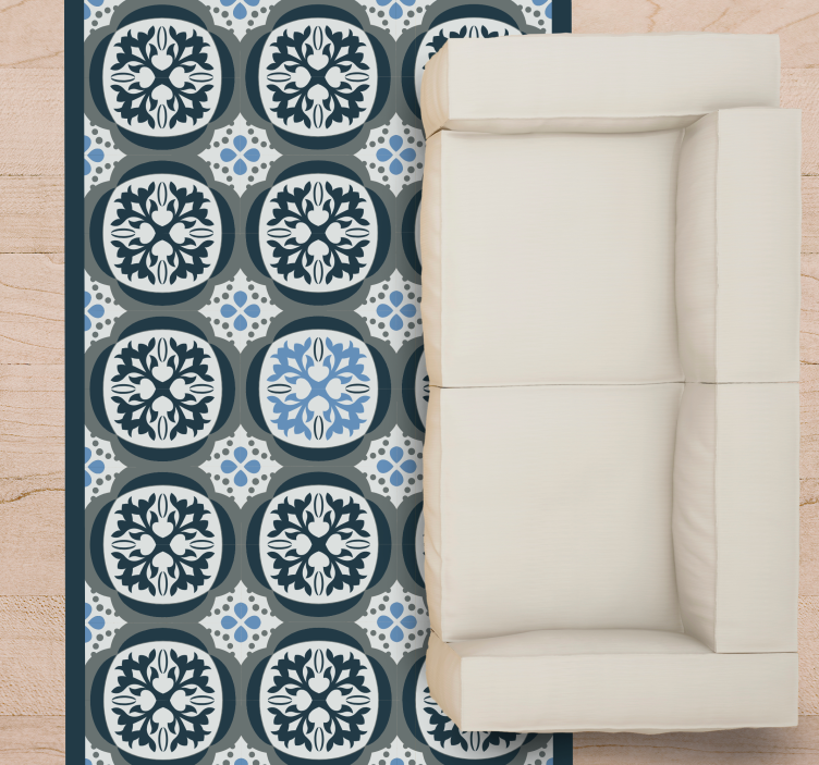 Vinil pločice elegantne cvjetne keramičke ploče - TenStickers