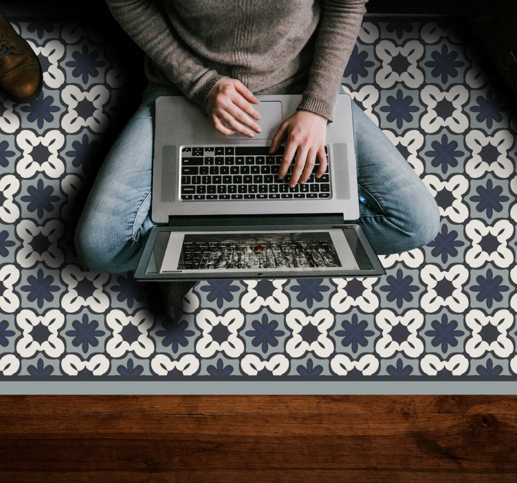 Vinil podovi mozaik sivi klasični aranžman - TenStickers