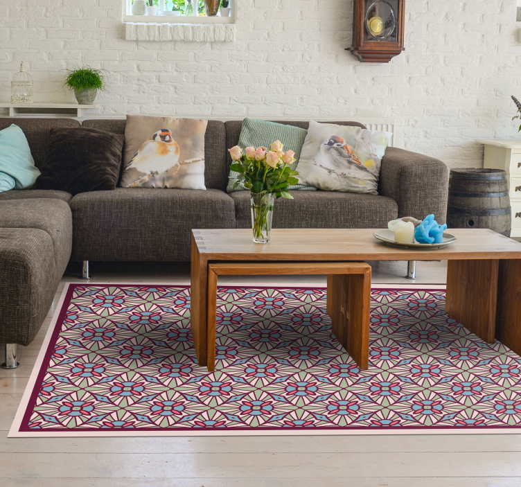 Vinil podovi dnevna soba živahna kompozicija - TenStickers